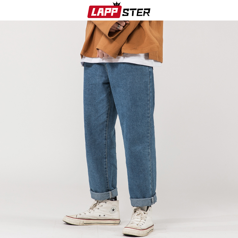 LAPPSTER Men Korean Fashions Blue Jeans 2020 Harem Pants Mens Japanese Streetwear Denim Baggy Wide Leg Loose Pants Plus Size 5XL, Black
LAPPSTER Men Korean Fashions Blue Jeans 2020 Harem Pants Mens Japanese Streetwear Denim Baggy Wide Leg Loose Pants Plus Size 5XL, Black