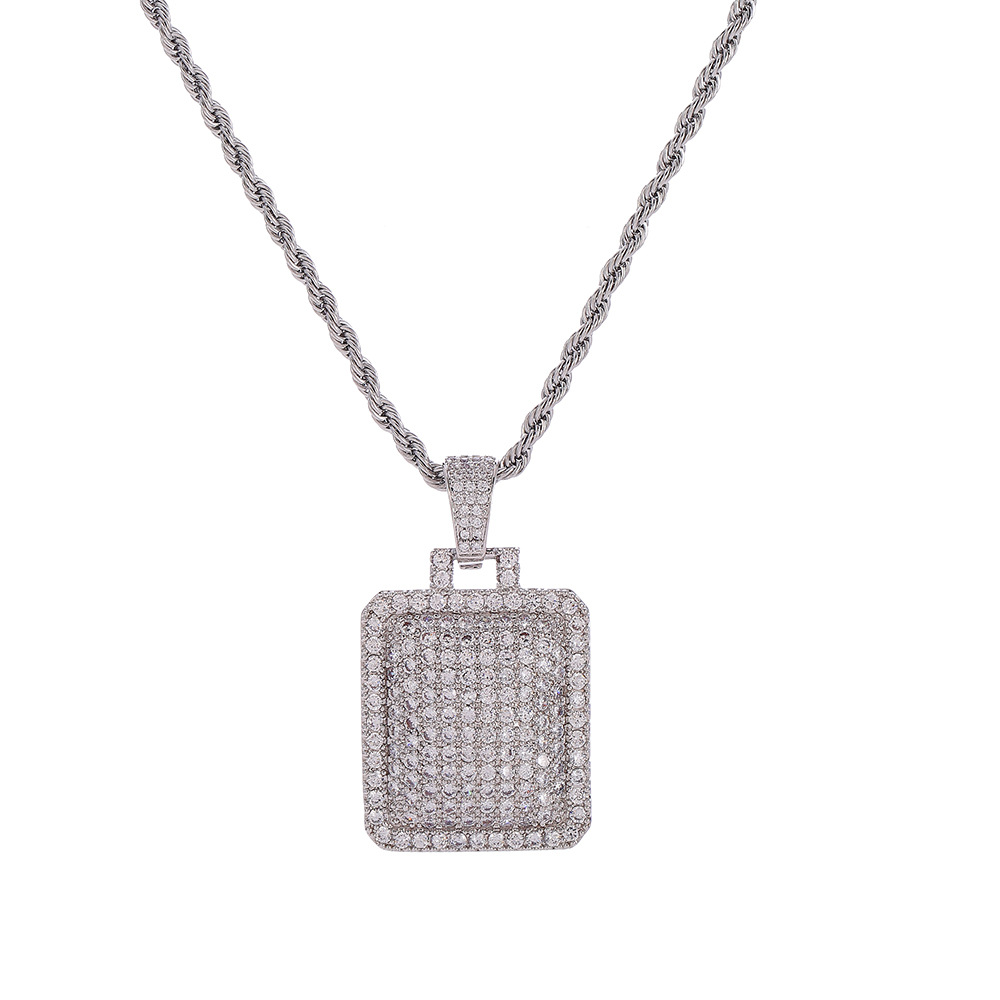New Arrivel Dog Tag Pendant Necklace With Tennis Chain Gold Silver Cubic Zirconia Men Hip hop Jewelry
New Arrivel Dog Tag Pendant Necklace With Tennis Chain Gold Silver Cubic Zirconia Men Hip hop Jewelry