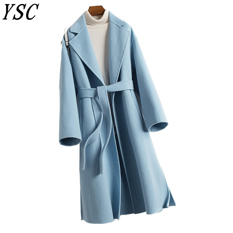 YSC Handmade 2019 New design women high quality Wool Coat Turn collar Loose Thickening coat Lengthening style Belt decoration, Beige
YSC Handmade 2019 New design women high quality Wool Coat Turn collar Loose Thickening coat Lengthening style Belt decoration, Beige