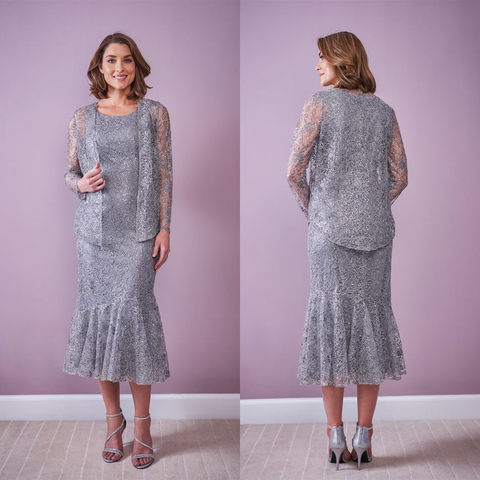 Jasmine Mother of the Bride Dresses with Jacket 2021 Jewel Lace Appliques Sequins Evening Gowns Tea-Length Mermaid Wedding Guest Dress
Jasmine Mother of the Bride Dresses with Jacket 2021 Jewel Lace Appliques Sequins Evening Gowns Tea-Length Mermaid Wedding Guest Dress