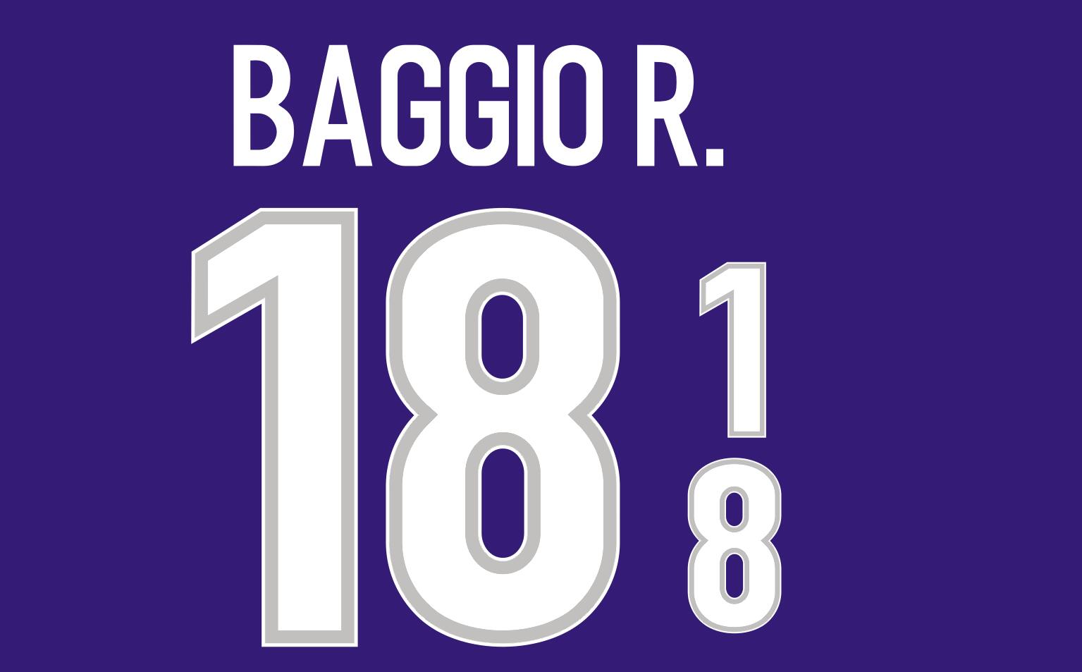 1998 Italy printing soccer namesets #18 BAGGIO R. Italia club player's stamping stickers printed letters impressed vintage football badges
1998 Italy printing soccer namesets #18 BAGGIO R. Italia club player's stamping stickers printed letters impressed vintage football badges