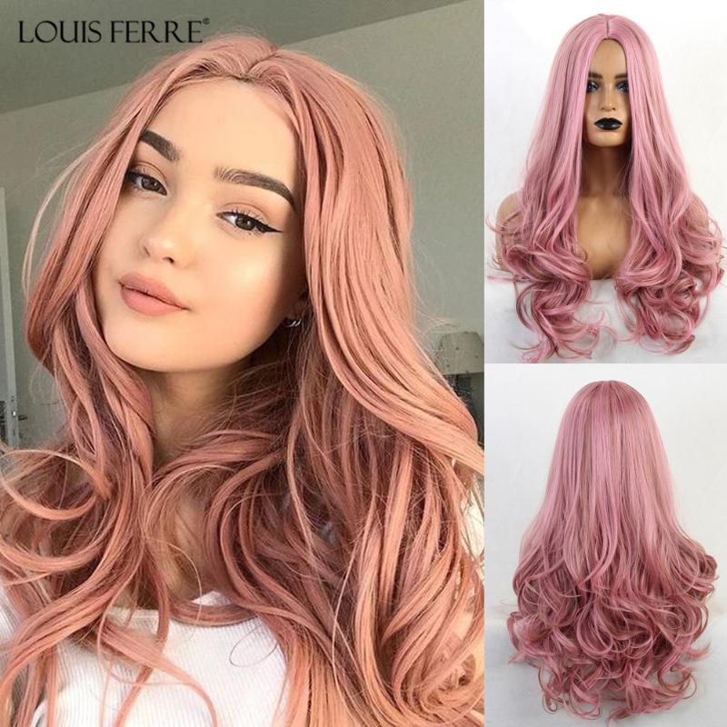 LOUIS FERRE Mixed Pink Brown Long Wave Hairstyle Wigs for Black Women Afro Synthetic Hair High Temperature Fiber Middle Part Wig, Lc179-8
LOUIS FERRE Mixed Pink Brown Long Wave Hairstyle Wigs for Black Women Afro Synthetic Hair High Temperature Fiber Middle Part Wig, Lc179-8