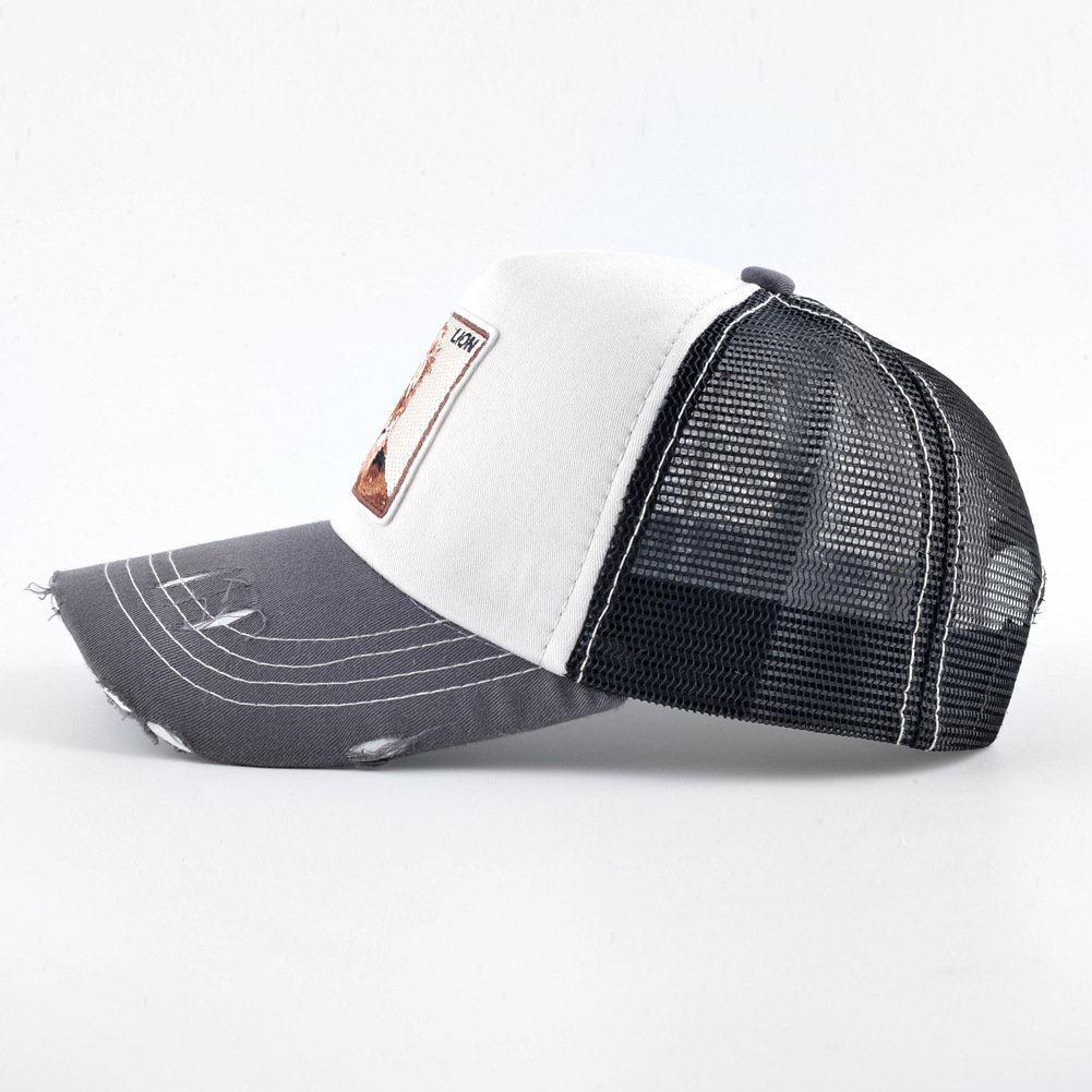 Fashion Embroidery Animal Baseball Caps Men Breathable Mesh Snapback Caps Unisex Sun Hat For Women bone Casquette Hip Hop cap