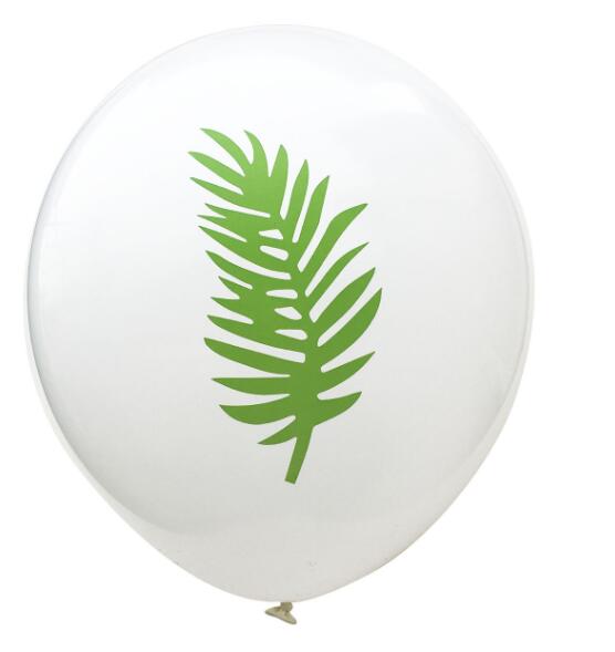 Hawaii Party Theme Balloons Set 12 inch Flamingo Pinapple Leave Printed Dot Balloons Party Decoration 15pcs/set