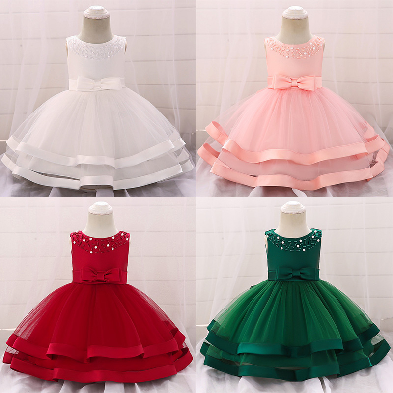Tutu Dress Baby girl Elegant Dress Hundred Day Bow Embroidered Beaded princess Children's Clothing Birthday Party, Red
Tutu Dress Baby girl Elegant Dress Hundred Day Bow Embroidered Beaded princess Children's Clothing Birthday Party, Red