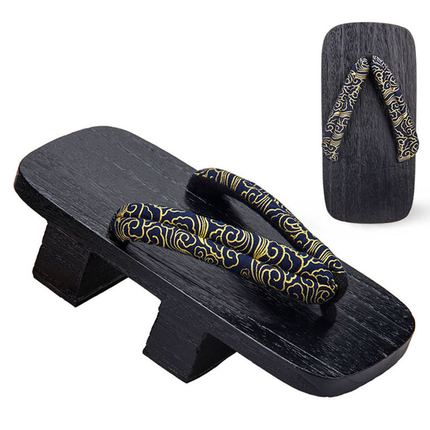 Oriental Japanese Wooden Clogs Geta Slippers for Man Onmyoji Cosplay Shoes Paulownia Male Chinese Samurai Summer Sandals Y200107