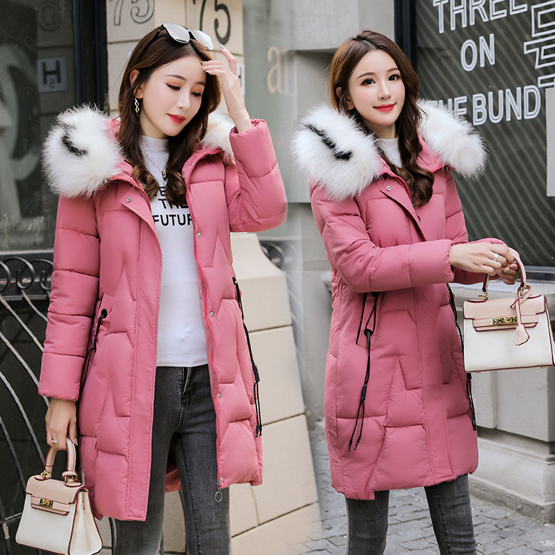 Diwish Thick Large Size Cotton-padded Clothes Women's 2019 Winter New Style Mid-length Fur Collar Hooded Fashion down Feather, Black
Diwish Thick Large Size Cotton-padded Clothes Women's 2019 Winter New Style Mid-length Fur Collar Hooded Fashion down Feather, Black