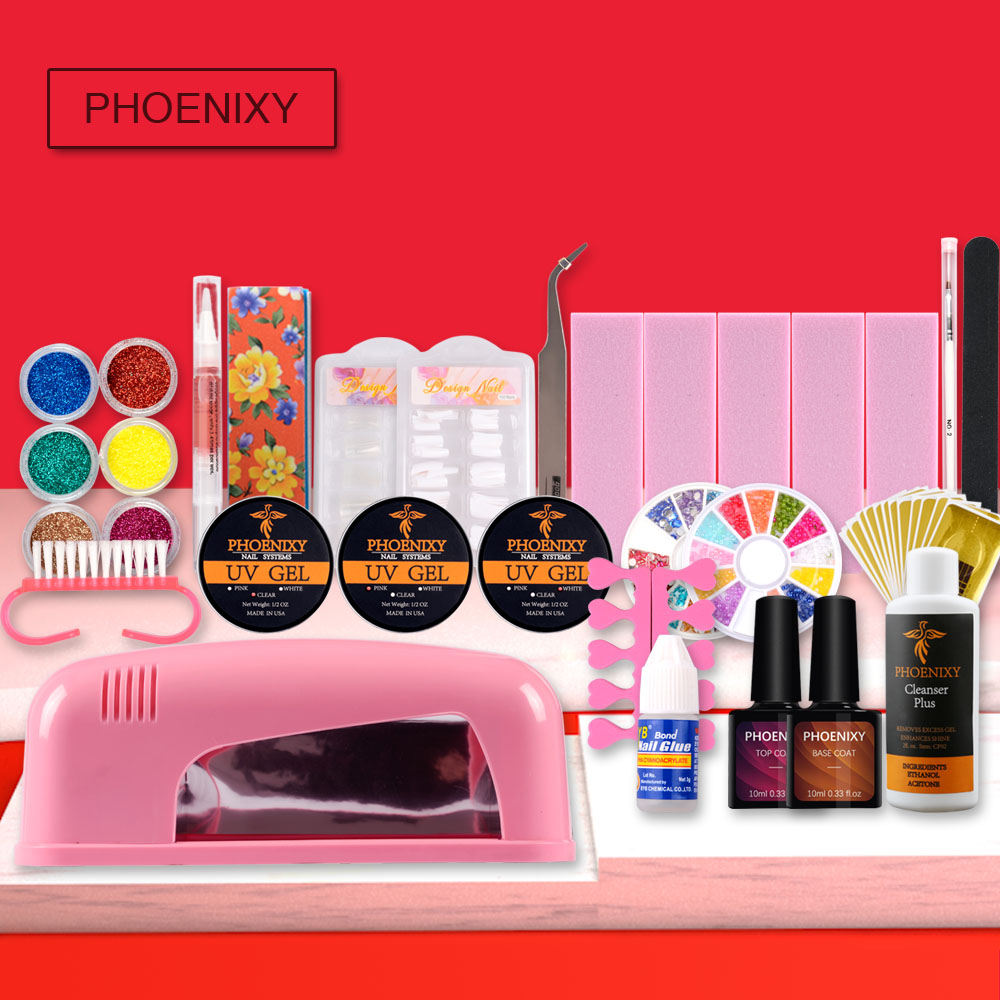UV Gel Polish Set 9W Dryer Nail Lamp Manicure Set 6color Glitter Nail Art Buffing Block Tools Extension Kit For Manicure
UV Gel Polish Set 9W Dryer Nail Lamp Manicure Set 6color Glitter Nail Art Buffing Block Tools Extension Kit For Manicure
