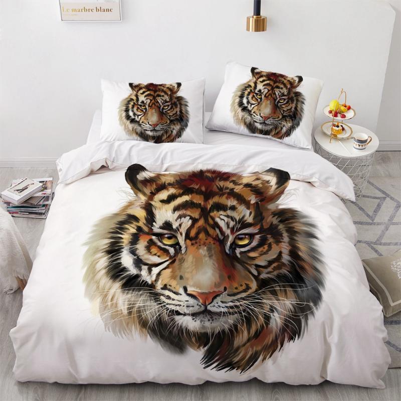 3D Bedding Sets Black Duvet Quilt Cover Set Comforter Bed Linen Pillowcase King Queen 265x230cm Size Animal Tiger Design Printed, Tiger005-white
3D Bedding Sets Black Duvet Quilt Cover Set Comforter Bed Linen Pillowcase King Queen 265x230cm Size Animal Tiger Design Printed, Tiger005-white