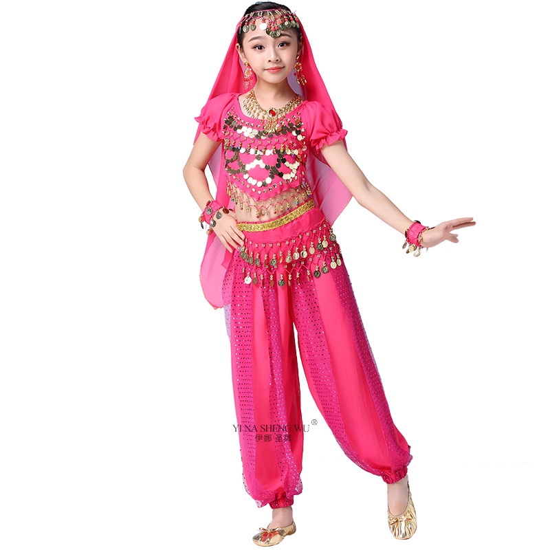 for Children Dance Clothes Bollywood Costumes Girl Belly Dance Performance Practice Clothes Oriental Wear 2/3/4pcs, Rose 2pcs
for Children Dance Clothes Bollywood Costumes Girl Belly Dance Performance Practice Clothes Oriental Wear 2/3/4pcs, Rose 2pcs