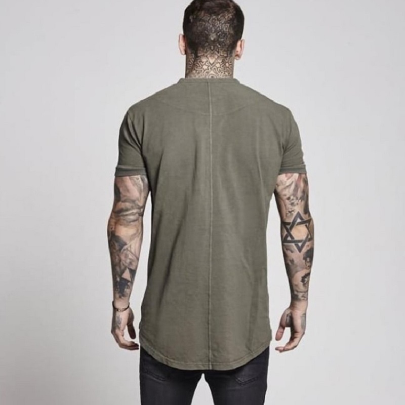 T-Shirt Spring Cotton Sik Silk T Shirt Solid Color Tshirt Short Sleeve Siksilk Top Men Tee Shirts MX200611