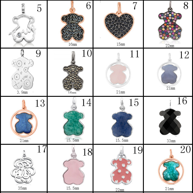 2020 100% 925 Sterling Silver Bear Pendant Elegant Fashion High Quality Women's Jewelry Manufacturer Wholesale Free Shipping3
