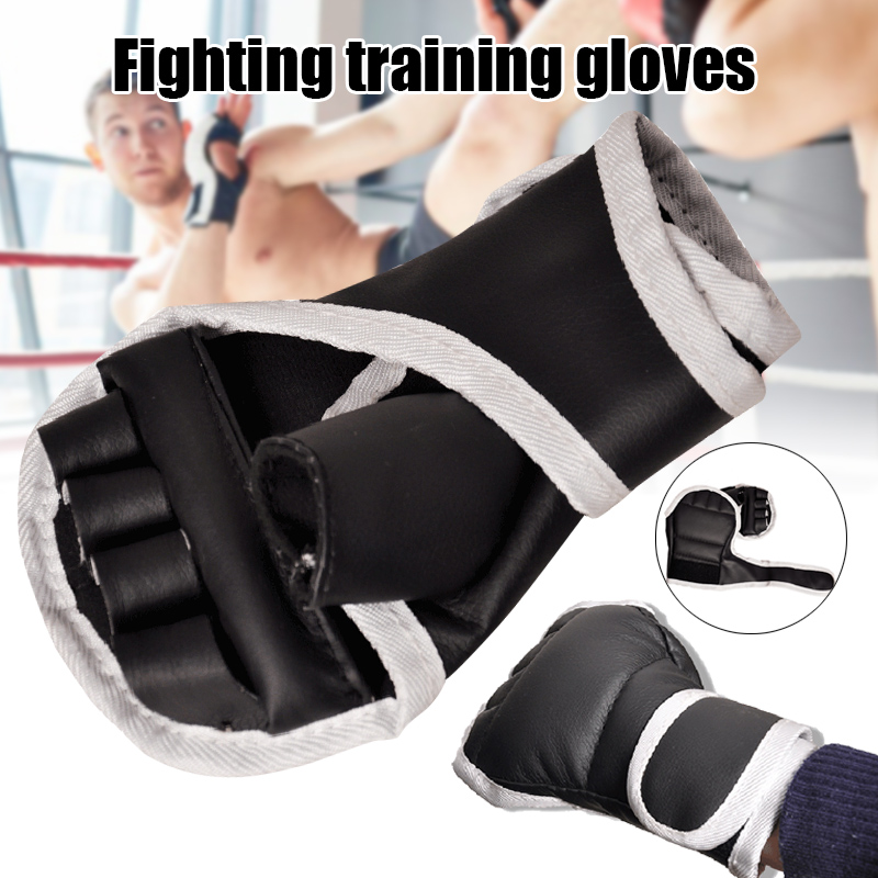 Padded Boxing Gloves Half Finger Training Cover for Sandbags Kickboxing Sanda Freestyle Grappling BHD2, Black
Padded Boxing Gloves Half Finger Training Cover for Sandbags Kickboxing Sanda Freestyle Grappling BHD2, Black