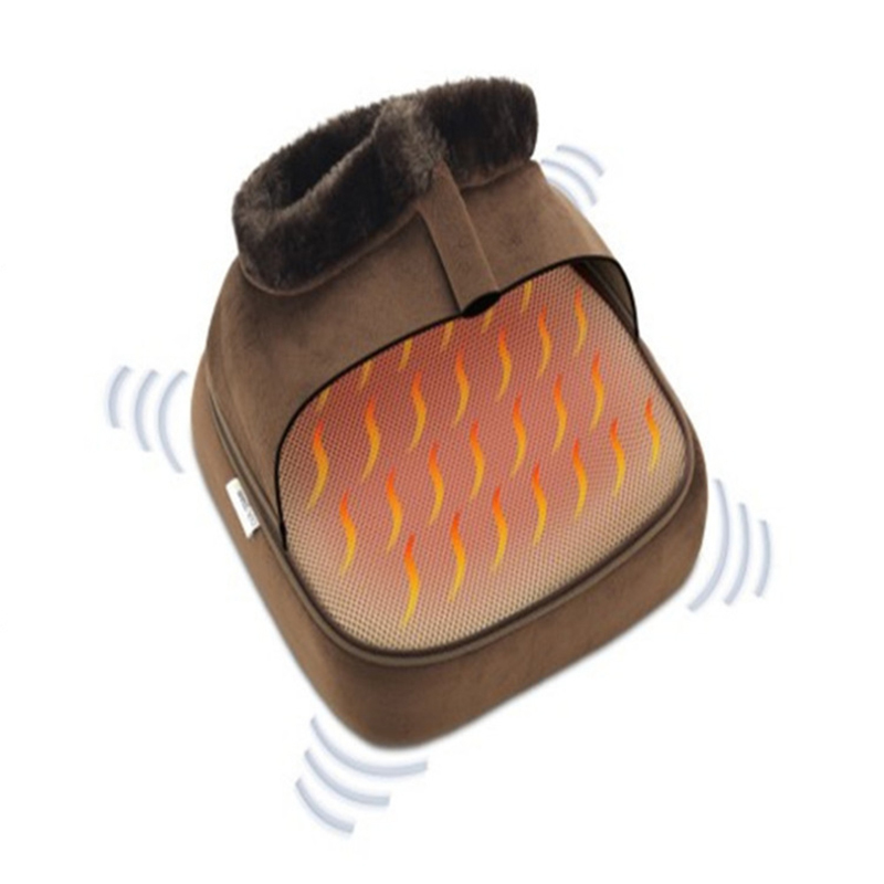 2 IN 1 Electric Heated Foot Warmer Cosy Unisex Velvet Feet Heated Foot Warmer Massager Big Slipper Foot Heat Warm Massage Shoes T200309