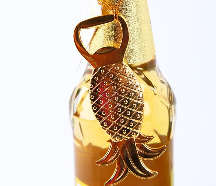 Wine Bottle Opener Wedding Favor Pineapple Maple Coconut Tree Shape Opener Creative Party Souvenir Gold Rose Gold