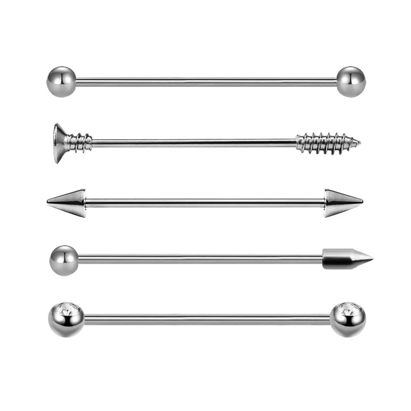 Fashion Arrow Puncture Jewelry Surgical Steel Industrial Ear Barbell Cartilage Piercing Jewelry Industrial Barbell Piercing 5 Styles
Fashion Arrow Puncture Jewelry Surgical Steel Industrial Ear Barbell Cartilage Piercing Jewelry Industrial Barbell Piercing 5 Styles