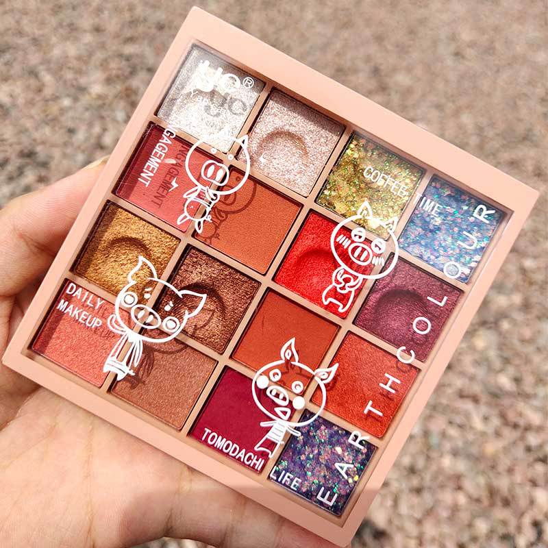 16 Color Eyeshadow Palette Diamond Animal Glitter Metallic Eye Make Up Pigmented Makeup Cosmetics Eye Shadow Pallete TSLM2, 02
16 Color Eyeshadow Palette Diamond Animal Glitter Metallic Eye Make Up Pigmented Makeup Cosmetics Eye Shadow Pallete TSLM2, 02