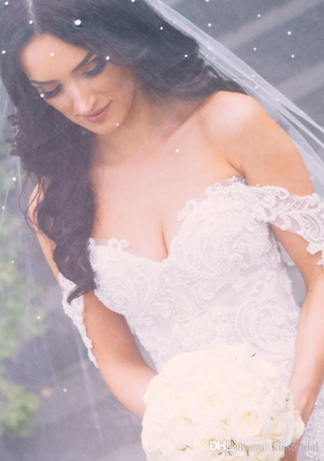 Sexy 2019 Mermaid Sweetheart Dresses Sparkly Beaded Lace Bridal Gowns Sleeveless Backless Crystal Beach Wedding Dress Custom Made