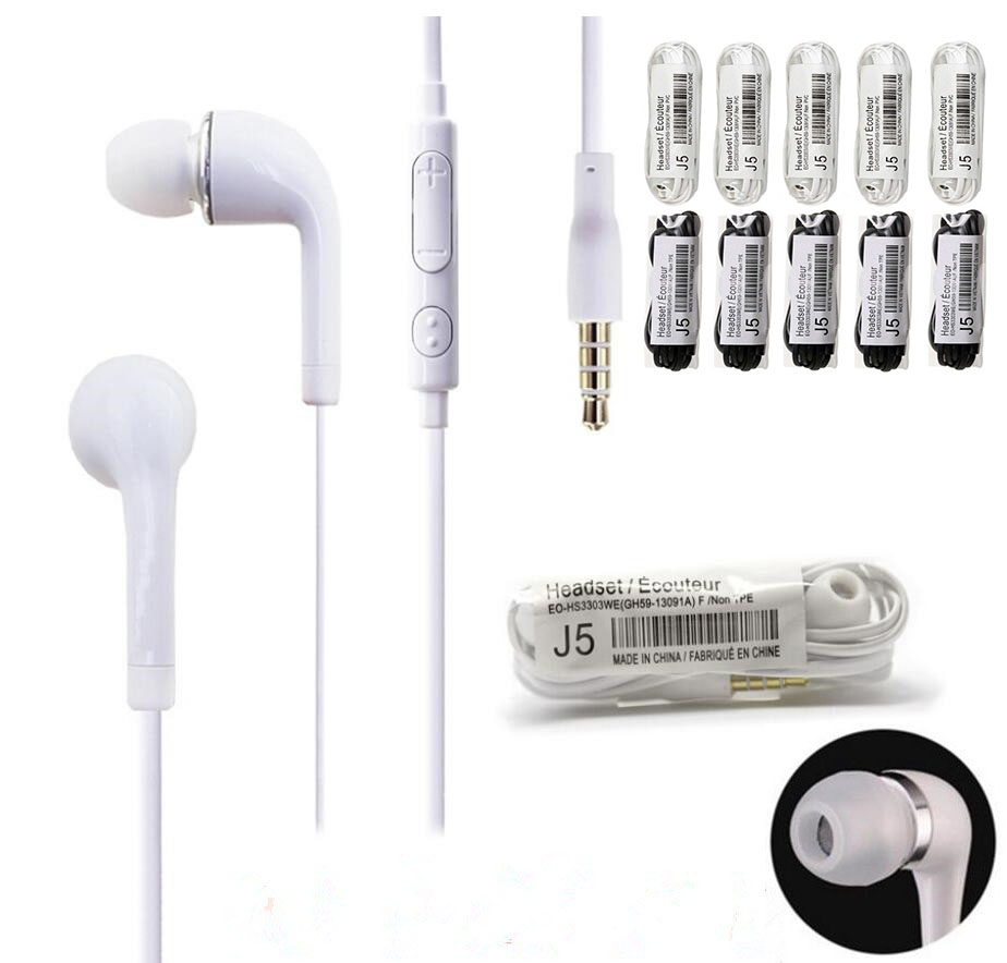 Top Quality 3.5mm J5 Headphone Noise Cancelling In-Ear Headset earphone with Remote Mic Volume For Samsung HTC Xiaomi Phones, White
Top Quality 3.5mm J5 Headphone Noise Cancelling In-Ear Headset earphone with Remote Mic Volume For Samsung HTC Xiaomi Phones, White