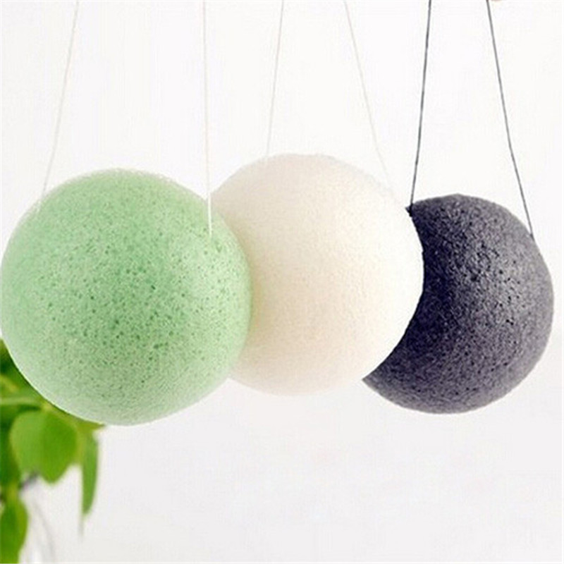 Hot Natural Konjac Konnyaku Facial Puff Face Cleanse Washing Sponge Exfoliator Cleansing Sponge Puff Facial Cleanser