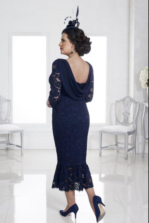 2020 Elegant Modest Mermaid Mother Of The Bride Dresses Appliqued Lace Tea Length Wedding Guest Gowns Custom Made Plus Size Mother Gowns
2020 Elegant Modest Mermaid Mother Of The Bride Dresses Appliqued Lace Tea Length Wedding Guest Gowns Custom Made Plus Size Mother Gowns