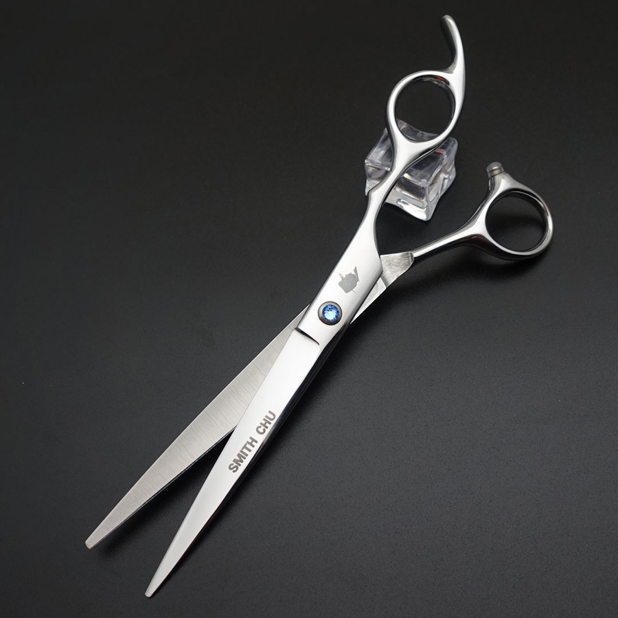 SMITH CHU Professional Hair dressing scissors 7inch straight cutting/Curved scissors, Barber shears scissors kits S036 LY191231