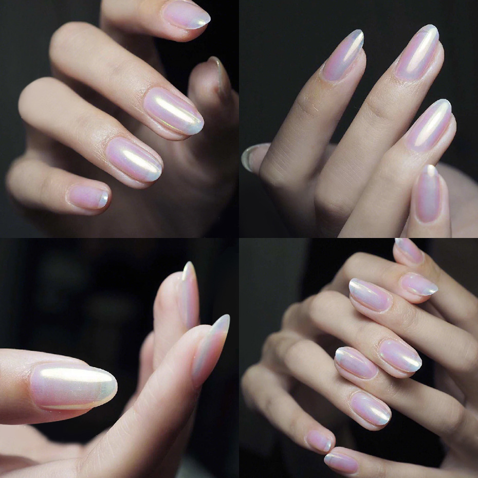 ins hot Dream Aurora Nail Glitter Shimmer Powder Mermaid Nail Art Decoration Manicure Chrome Mirror Dipping Powder