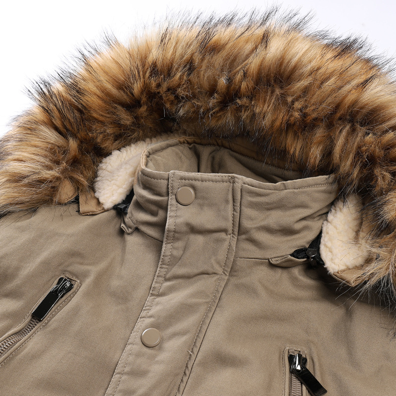 Men's Down & Parkas Jackets Men Winter Parka Coat Snow Puffy Jacket Streetwear Hooded Padded Waterproof Warm Fashion Clothes 50MF1