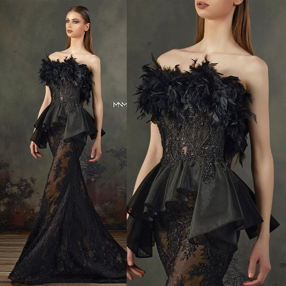Elegent Black Mermaid Prom Dress Sleeveless Strapless Applique Crystal Feather Plus Size Tulle Lace Party Dress Sweep Train robes de soirée, Fuchsia
Elegent Black Mermaid Prom Dress Sleeveless Strapless Applique Crystal Feather Plus Size Tulle Lace Party Dress Sweep Train robes de soirée, Fuchsia