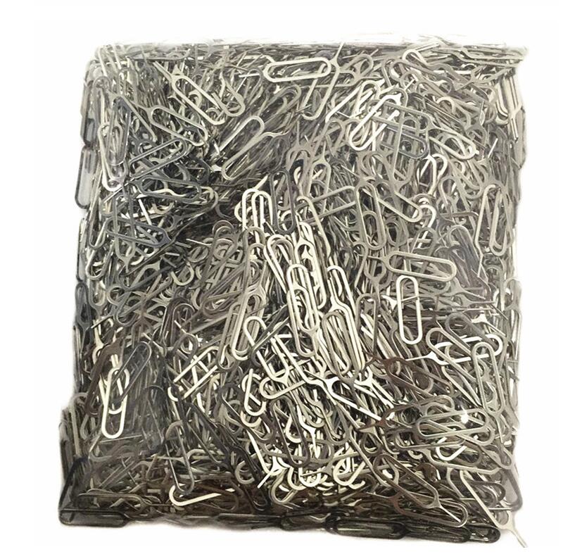 Metal Sim Card Insertion Removal Tool Needle Opener Ejector Sim tray eject pin tool open eject pin For iPhone IPAD