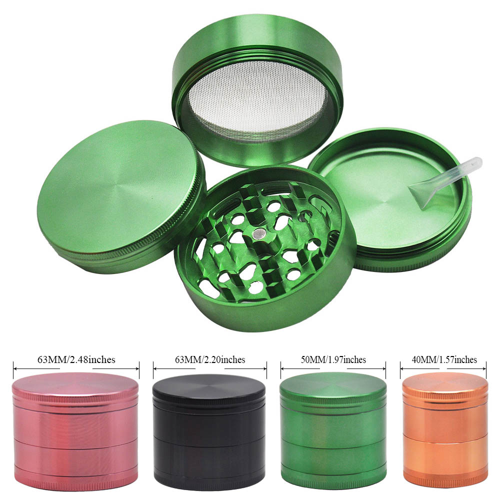 Metal Smoking Herb Grinder With Large Space 50MM 4 Piece Aluminum Tobacco Grinder Accessories Can Customize Own Logo
Metal Smoking Herb Grinder With Large Space 50MM 4 Piece Aluminum Tobacco Grinder Accessories Can Customize Own Logo