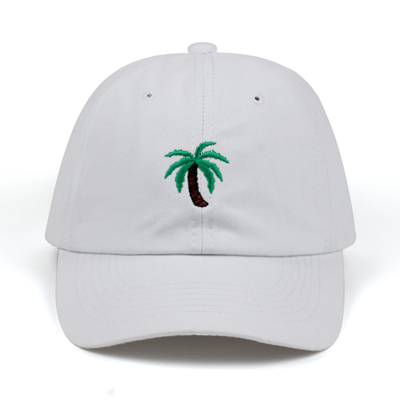 Embroidery Palm Trees Curved Dad Hats Take A Trip Baseball Cap Coconut Hat Strapback Hip Hop Cap Adjustable