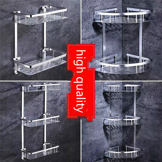 Bathroom Shelf 2/3 Layer Aluminum Storage Organizer For Shampoo Soap Cosmetic Basket Holder Triangular Rack Bathroom Accessories
Bathroom Shelf 2/3 Layer Aluminum Storage Organizer For Shampoo Soap Cosmetic Basket Holder Triangular Rack Bathroom Accessories