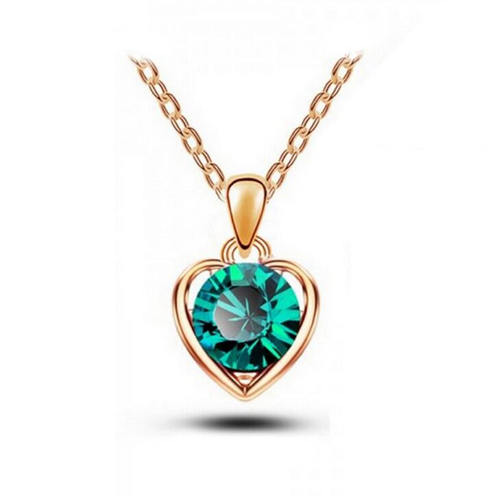 Necklace Heart Pendant Women's Alloy Pendant DJN95 mix order Pendant Necklaces jewelry