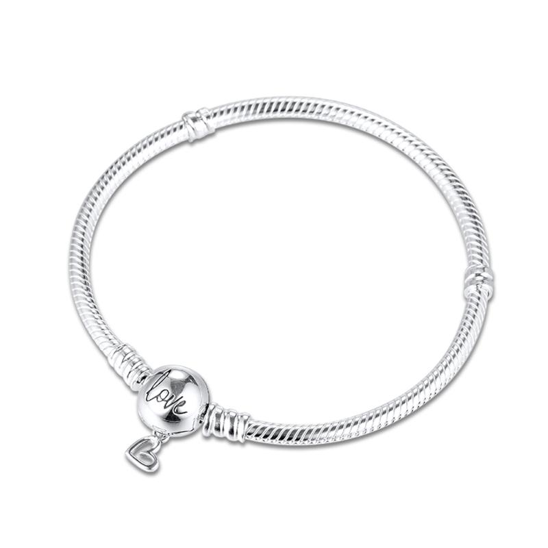Charm Bracelets QANDOCCI 925 Sterling Silver Bracelet Femme Moments Freehand Heart Clasp Snake Chain For Women Fashion Jewelry
Charm Bracelets QANDOCCI 925 Sterling Silver Bracelet Femme Moments Freehand Heart Clasp Snake Chain For Women Fashion Jewelry