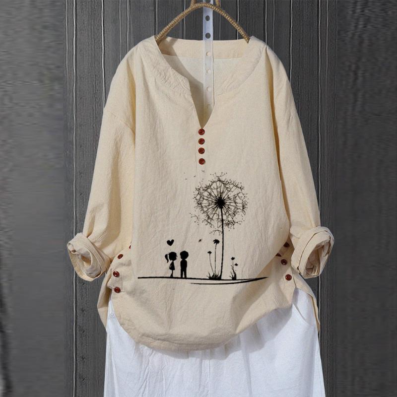 New fashion ladies Plus Size Women Long Sleeve V-Neck Printed Cotton And Linen Tops Artist style Casual Without buttons, Green
New fashion ladies Plus Size Women Long Sleeve V-Neck Printed Cotton And Linen Tops Artist style Casual Without buttons, Green