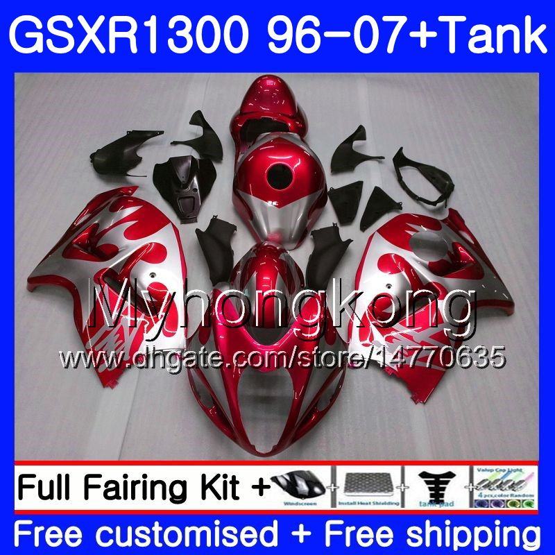 Fairing For SUZUKI Hayabusa GSX-R1300 1996 1997 1998 2007 333HM.195 GSXR 1300 GSXR1300 Red silvery 96 97 98 99 00 01 02 03 04 05 06 07 Kit, No. 1
Fairing For SUZUKI Hayabusa GSX-R1300 1996 1997 1998 2007 333HM.195 GSXR 1300 GSXR1300 Red silvery 96 97 98 99 00 01 02 03 04 05 06 07 Kit, No. 1