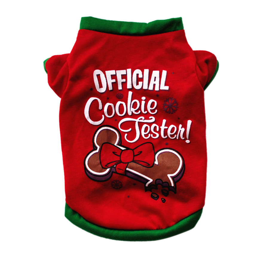 Christmas vest for dogs Fashionable Festival costumes winter warm comfortable pet clothes Four styles of cotton t-shirts A07