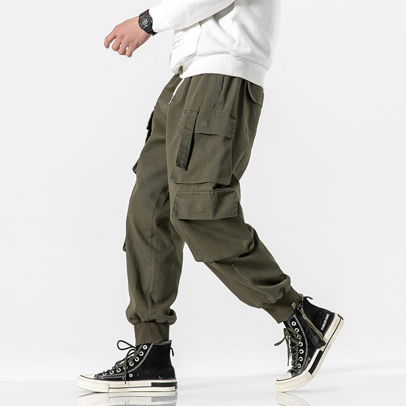 Januarysnow Streetwear Casual Cargo Men Pants Cotton Solid Joggers Men Multi-pocket Spring Ankle-length Harem Pants Men, Black
Januarysnow Streetwear Casual Cargo Men Pants Cotton Solid Joggers Men Multi-pocket Spring Ankle-length Harem Pants Men, Black