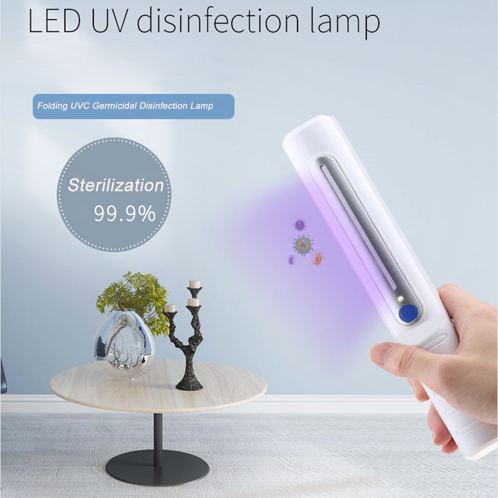 Portable UV Germicidal Disinfection Lamp Home Travel Handheld Lamp 3W Sterilizer Wand Lampe Uvc Germicide Ultraviolet Light