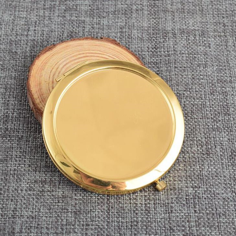 Free Shipping 70mm Pocket Compact Mirror favors Round Metal Silver Makeup Mirror Promotional Gift 200PCS/LOT F2017224
