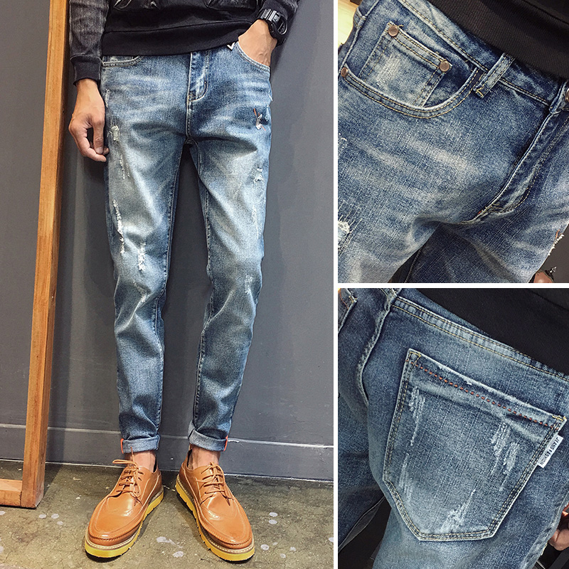 2020 Spring and Summer New Jeans Fashion Men's Brand Wild Slim Trousers Street Fashion Men's Jeans Stretch Trousers Pant, Black ash
2020 Spring and Summer New Jeans Fashion Men's Brand Wild Slim Trousers Street Fashion Men's Jeans Stretch Trousers Pant, Black ash
