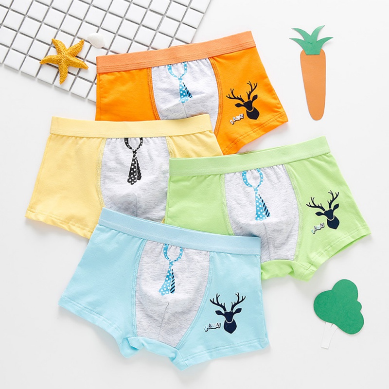 4Pcs Boys Underwear Children Cartoon Animal Print Cotton Panties Boxer Briefs Shorts Toddler Kids Bottoms Elastic waistband, As pic
4Pcs Boys Underwear Children Cartoon Animal Print Cotton Panties Boxer Briefs Shorts Toddler Kids Bottoms Elastic waistband, As pic
