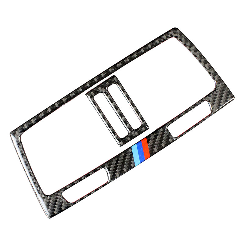 Carbon Fiber Car Center Console Air conditioning vent decorative frame air outlet Cover trim Stickers for BMW E70 E71 X5 X6 Auto Accessories