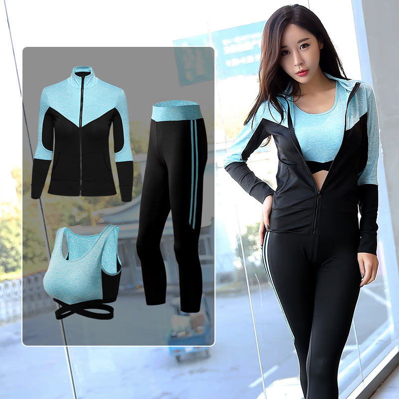 Yoga Clothes Female Spring Summer High-End Buttock Lifting Quick Drying Clothes Long Sleeve Running Tight-Fit Gym Sport, Greyish black three piece set
Yoga Clothes Female Spring Summer High-End Buttock Lifting Quick Drying Clothes Long Sleeve Running Tight-Fit Gym Sport, Greyish black three piece set