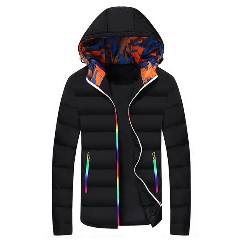 LBL Slim Bomber Jacket Men Autumn Thicken Mens Coat Warm Outwear Windproof Hooded Overcoat Zipper Parkas Jackets Man Hoody Male T200106