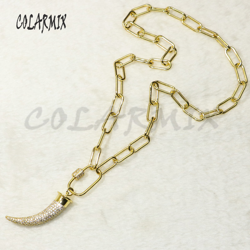 3Pcs Chili necklace hot pepper accessories keep color horn necklace big link chain for women 50353
3Pcs Chili necklace hot pepper accessories keep color horn necklace big link chain for women 50353