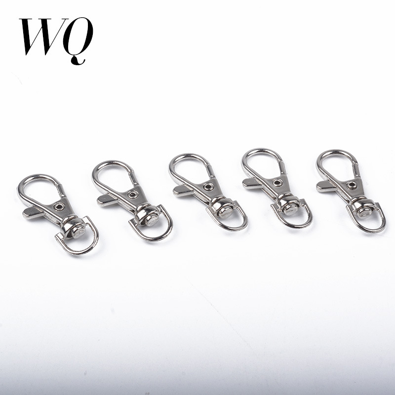 Wholesale Key Ring DIY Keychains Making Plated lobster clasp key hook chain jewelry making for keychain