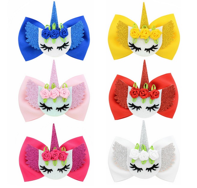 6 Colors Fashion Flower Shape Hair clip Hair Accessories 4 Inch Unicorn Bow Hair Clips for Girls Childrens 876, Multi-color
6 Colors Fashion Flower Shape Hair clip Hair Accessories 4 Inch Unicorn Bow Hair Clips for Girls Childrens 876, Multi-color