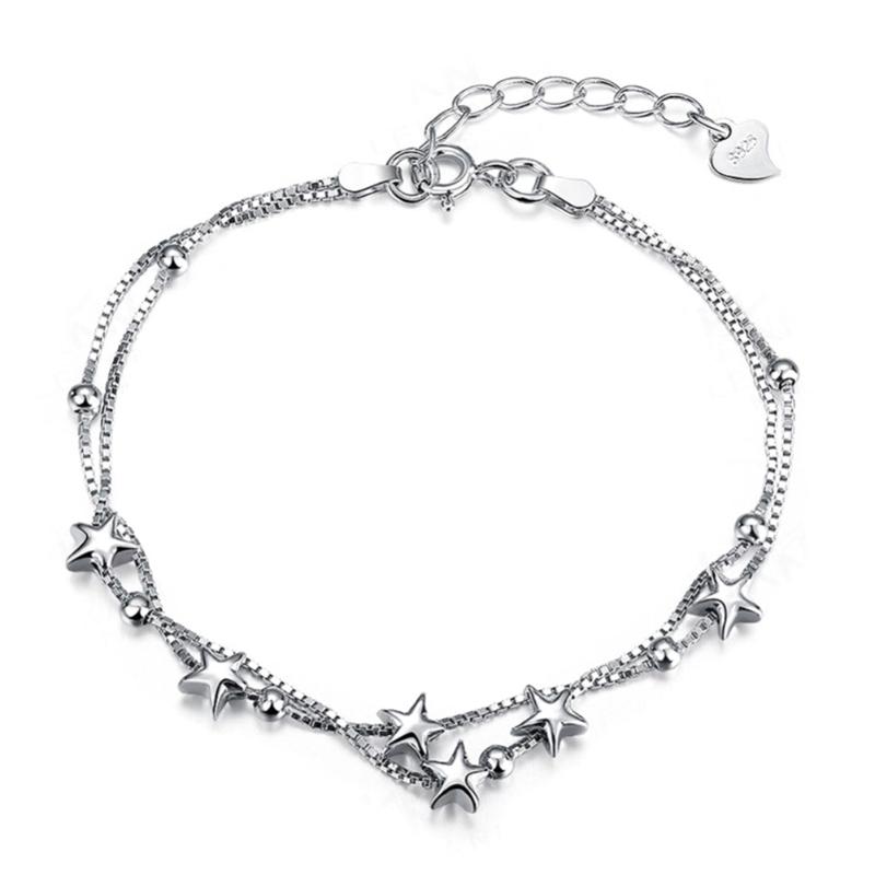 2020 New Bracelet s925 Sterling Silver Star Bracelet New Explosion Models Simple Fashion Wild Girlfriend Gift For Women Jewelry
2020 New Bracelet s925 Sterling Silver Star Bracelet New Explosion Models Simple Fashion Wild Girlfriend Gift For Women Jewelry